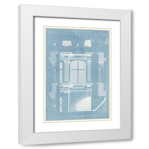 Details of French Architecture II White Modern Wood Framed Art Print with Double Matting by Vision Studio