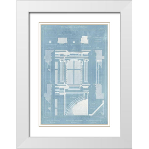 Details of French Architecture II White Modern Wood Framed Art Print with Double Matting by Vision Studio