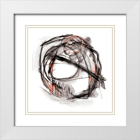 Custom Bumble Bee Flight I White Modern Wood Framed Art Print with Double Matting by Harper, Ethan