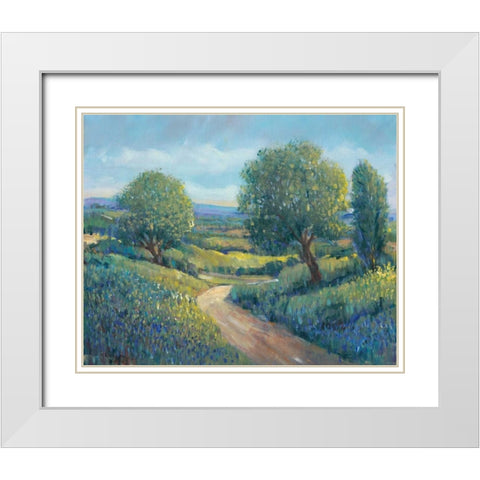 Country Sentrees II White Modern Wood Framed Art Print with Double Matting by OToole, Tim
