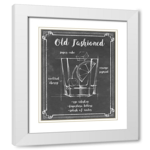 Mixology I White Modern Wood Framed Art Print with Double Matting by Harper, Ethan