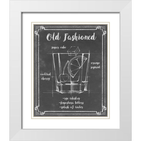 Mixology I White Modern Wood Framed Art Print with Double Matting by Harper, Ethan