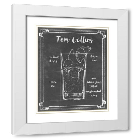 Mixology II White Modern Wood Framed Art Print with Double Matting by Harper, Ethan