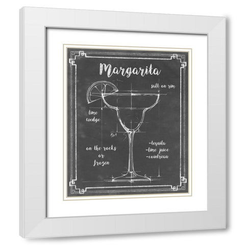 Mixology VI White Modern Wood Framed Art Print with Double Matting by Harper, Ethan