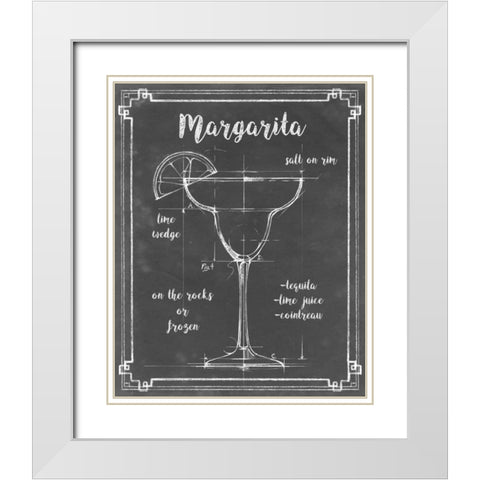 Mixology VI White Modern Wood Framed Art Print with Double Matting by Harper, Ethan