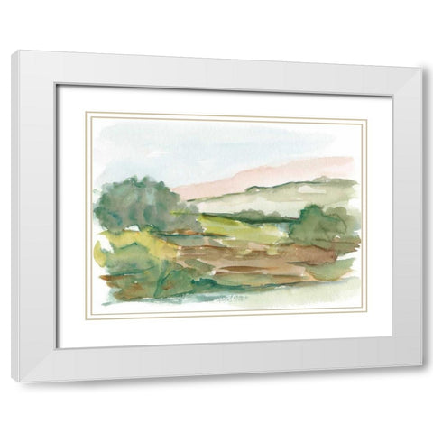 Impressionist Watercolor IV White Modern Wood Framed Art Print with Double Matting by Harper, Ethan