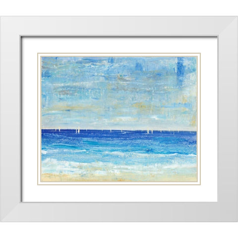 A Perfect Day to Sail II White Modern Wood Framed Art Print with Double Matting by OToole, Tim