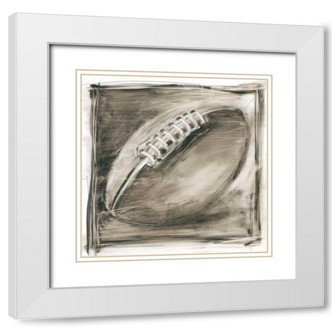 Vintage Varsity III White Modern Wood Framed Art Print with Double Matting by Harper, Ethan