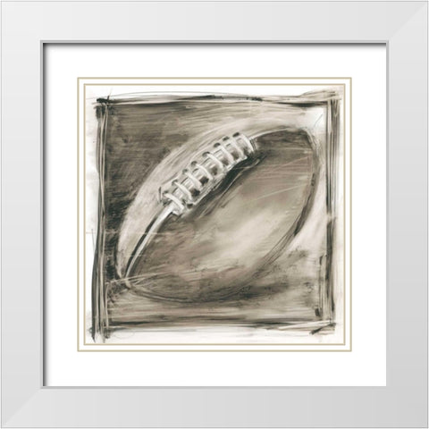 Vintage Varsity III White Modern Wood Framed Art Print with Double Matting by Harper, Ethan
