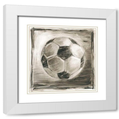 Vintage Varsity IV White Modern Wood Framed Art Print with Double Matting by Harper, Ethan