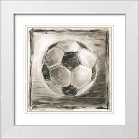 Vintage Varsity IV White Modern Wood Framed Art Print with Double Matting by Harper, Ethan