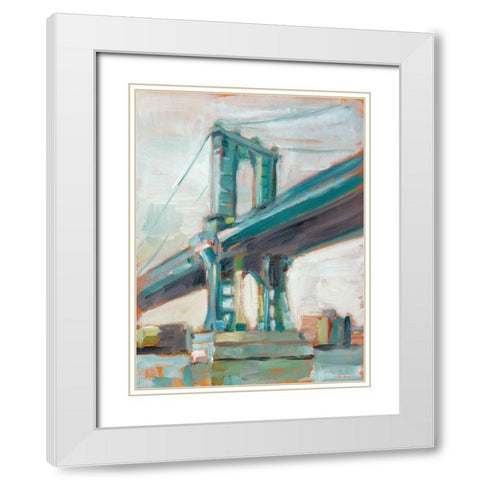 Contemporary Bridge I White Modern Wood Framed Art Print with Double Matting by Harper, Ethan