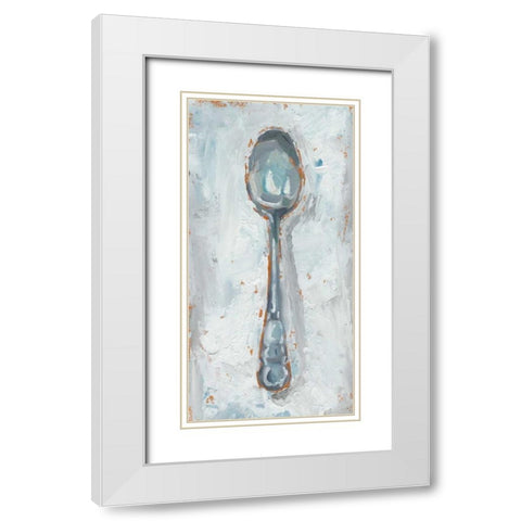 Impressionist Flatware I White Modern Wood Framed Art Print with Double Matting by Harper, Ethan