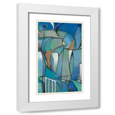 Rose Bud I White Modern Wood Framed Art Print with Double Matting by OToole, Tim