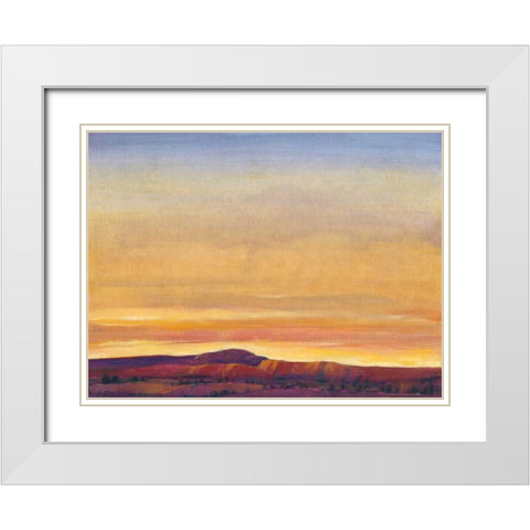 Red Rocks I White Modern Wood Framed Art Print with Double Matting by OToole, Tim