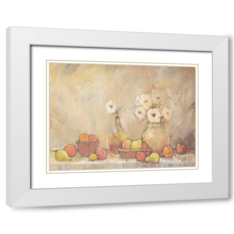 Minimalist Still Life Study I White Modern Wood Framed Art Print with Double Matting by OToole, Tim