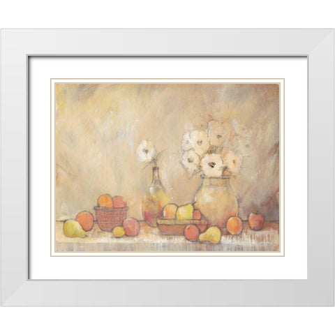 Minimalist Still Life Study I White Modern Wood Framed Art Print with Double Matting by OToole, Tim