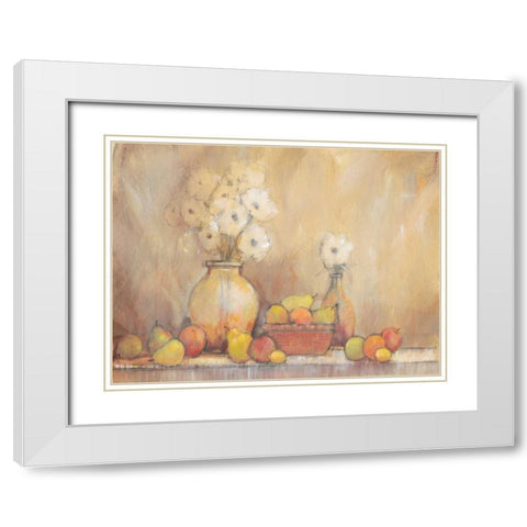 Minimalist Still Life Study II White Modern Wood Framed Art Print with Double Matting by OToole, Tim