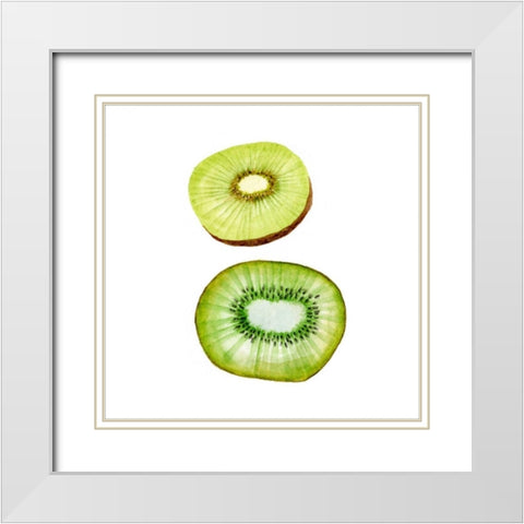Love Me Fruit III White Modern Wood Framed Art Print with Double Matting by Wang, Melissa