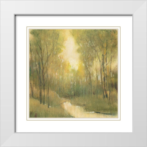 Forest Sanctuary I White Modern Wood Framed Art Print with Double Matting by OToole, Tim
