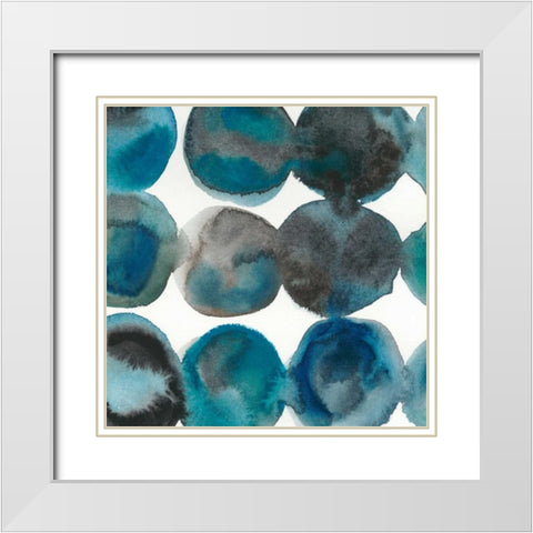 La Mer III White Modern Wood Framed Art Print with Double Matting by Zarris, Chariklia