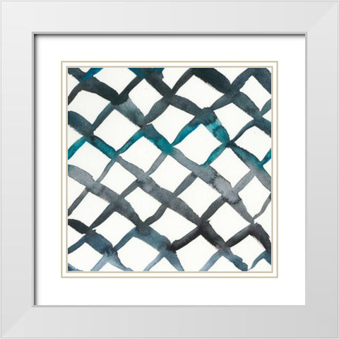 La Mer VI White Modern Wood Framed Art Print with Double Matting by Zarris, Chariklia