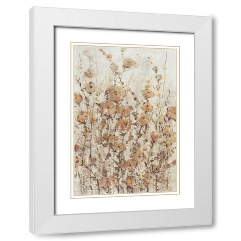 Garden Edge II White Modern Wood Framed Art Print with Double Matting by OToole, Tim