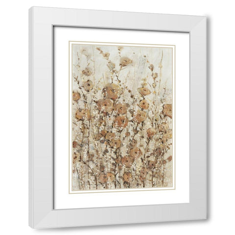 Garden Edge II White Modern Wood Framed Art Print with Double Matting by OToole, Tim