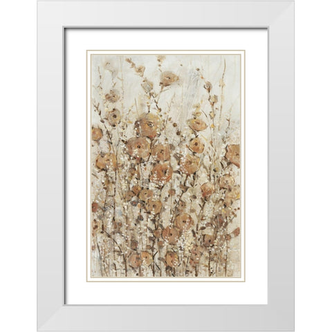 Garden Edge II White Modern Wood Framed Art Print with Double Matting by OToole, Tim