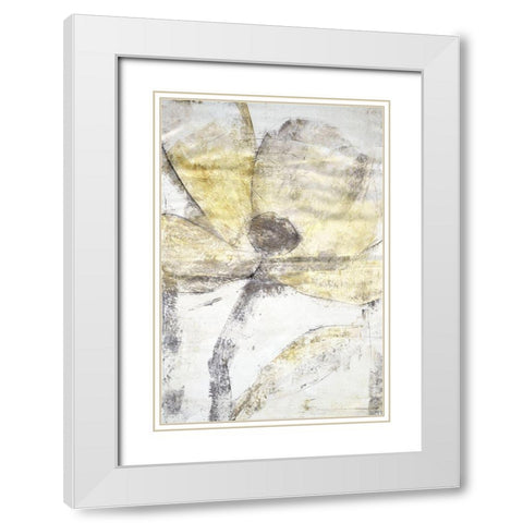 Une Fleur II White Modern Wood Framed Art Print with Double Matting by OToole, Tim