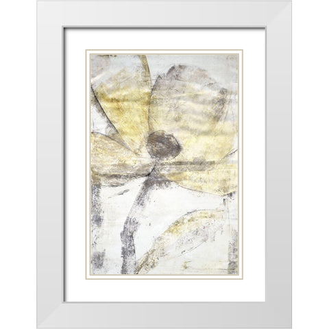 Une Fleur II White Modern Wood Framed Art Print with Double Matting by OToole, Tim