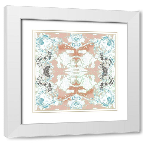Pretty Mirror I White Modern Wood Framed Art Print with Double Matting by Goldberger, Jennifer