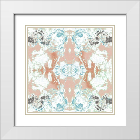 Pretty Mirror IV White Modern Wood Framed Art Print with Double Matting by Goldberger, Jennifer