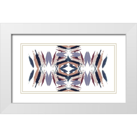 Mirror Mirror I White Modern Wood Framed Art Print with Double Matting by Goldberger, Jennifer
