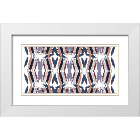 Mirror Mirror IV White Modern Wood Framed Art Print with Double Matting by Goldberger, Jennifer