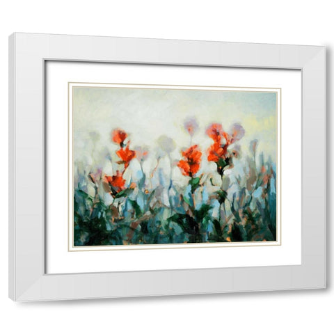 Ode to Monet 3 White Modern Wood Framed Art Print with Double Matting by Dag, Inc.