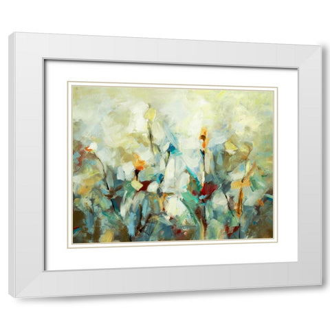 Ode to Monet 5 White Modern Wood Framed Art Print with Double Matting by Dag, Inc.