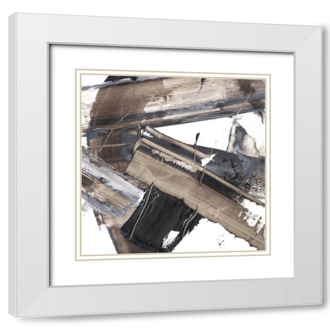 This Way and That II White Modern Wood Framed Art Print with Double Matting by Harper, Ethan