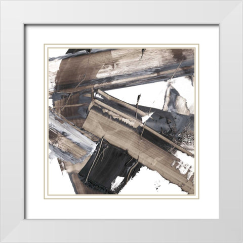 This Way and That II White Modern Wood Framed Art Print with Double Matting by Harper, Ethan