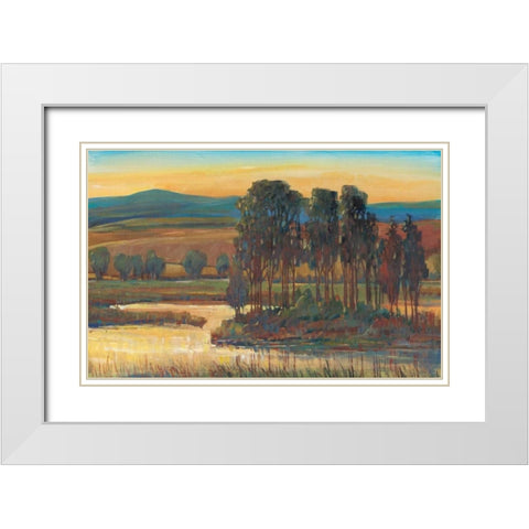 Open Inlet II White Modern Wood Framed Art Print with Double Matting by OToole, Tim