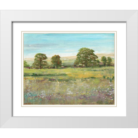 Abundant Spring II White Modern Wood Framed Art Print with Double Matting by OToole, Tim