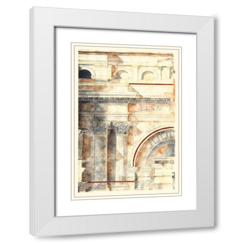 Classical Architecture I GOLD White Modern Wood Framed Art Print with Double Matting by Vision Studio
