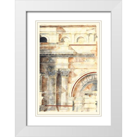Classical Architecture I GOLD White Modern Wood Framed Art Print with Double Matting by Vision Studio