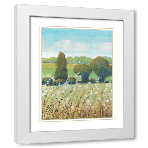 Summer Breeze I White Modern Wood Framed Art Print with Double Matting by OToole, Tim