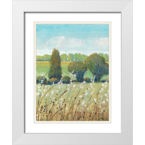 Summer Breeze I White Modern Wood Framed Art Print with Double Matting by OToole, Tim