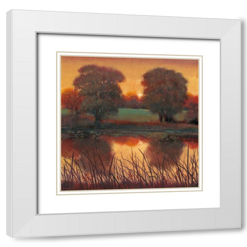 Early Evening II White Modern Wood Framed Art Print with Double Matting by OToole, Tim
