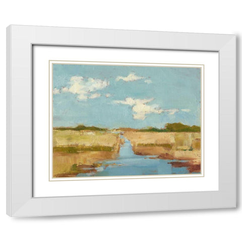 Summer Wetland I White Modern Wood Framed Art Print with Double Matting by Harper, Ethan