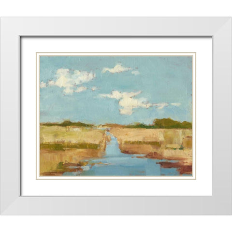Summer Wetland I White Modern Wood Framed Art Print with Double Matting by Harper, Ethan