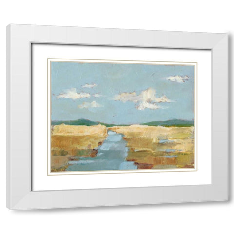 Summer Wetland II White Modern Wood Framed Art Print with Double Matting by Harper, Ethan