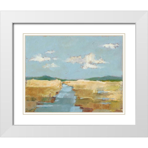 Summer Wetland II White Modern Wood Framed Art Print with Double Matting by Harper, Ethan